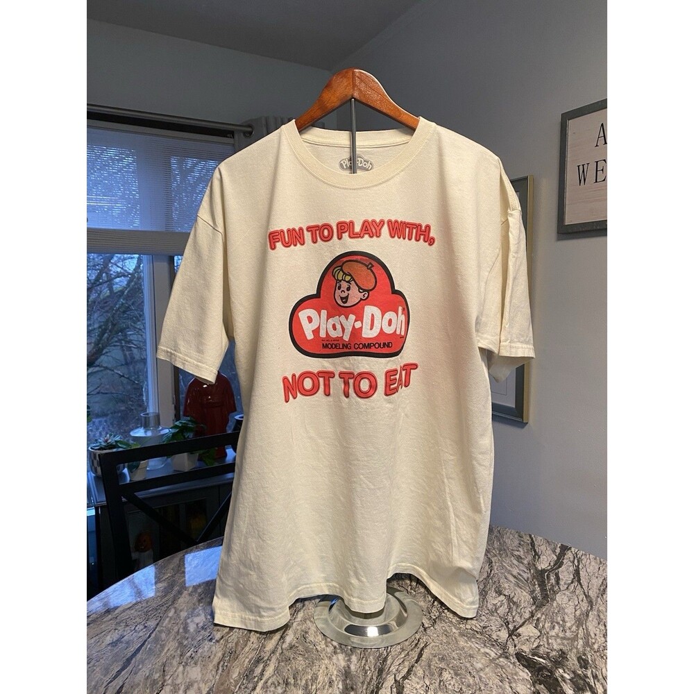 Playdoh XXL  Adult T-Shirt - Logo Fun To Play With Not To Eat
